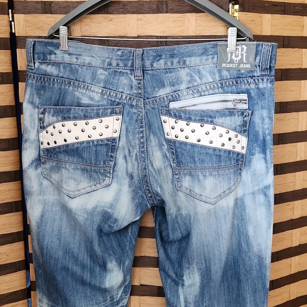 Request 42/34 stud jeans